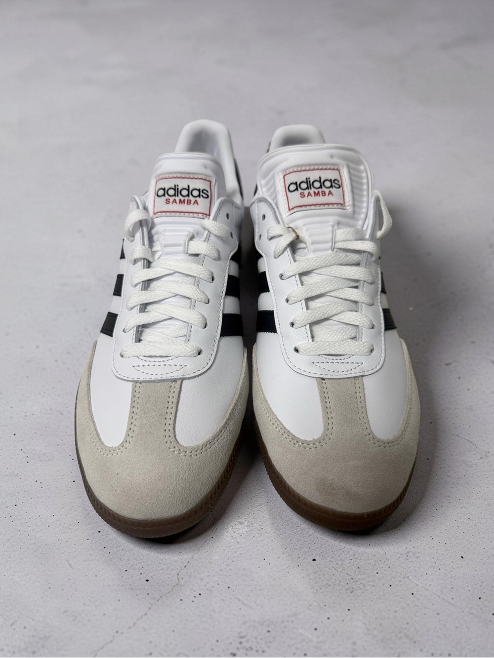 adidas Samba White with Black Stripes